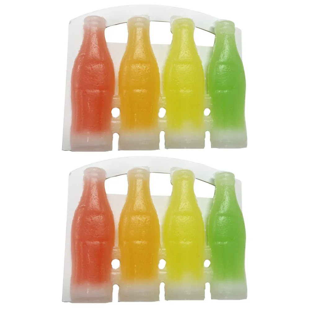 8 Pc Nik-L-Nip Candy Wax Bottles Fruit Flavored Filled Mini Drinks Soda Treat