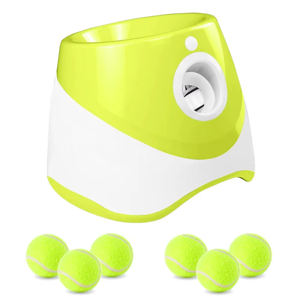 Automatic Dog Tennis Ball Launcher with 6 Balls