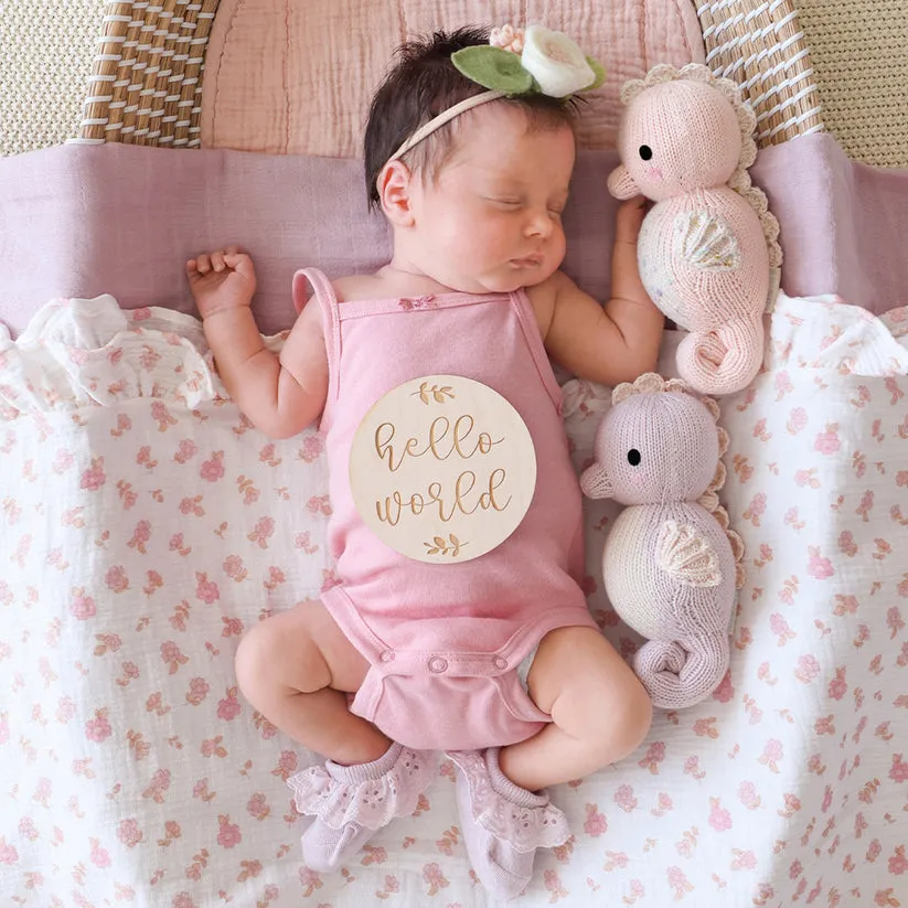 Baby Sea Horse - Powder Pink by Cuddle   Kind
