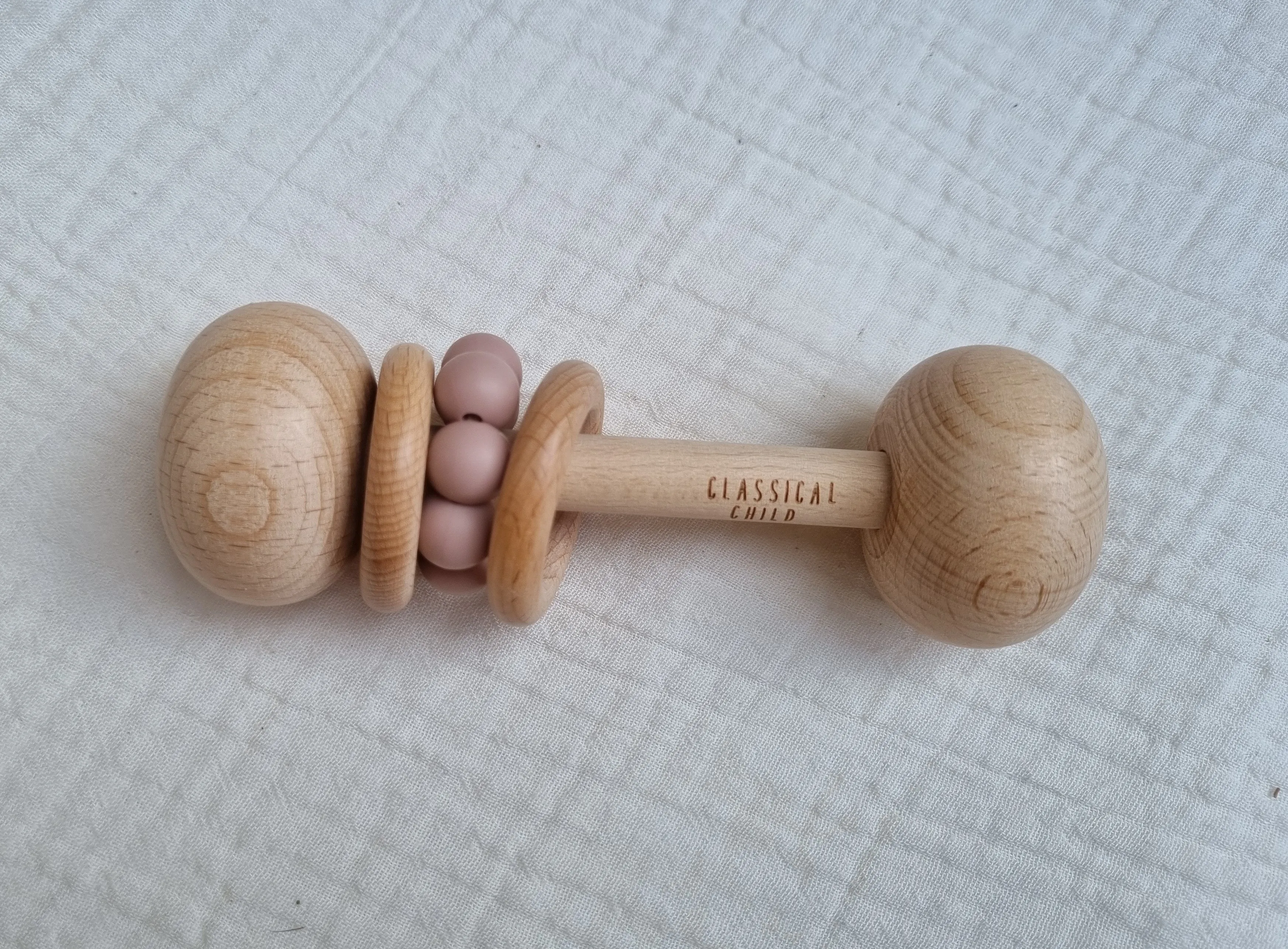 Beech & Silicone Rattle Blush