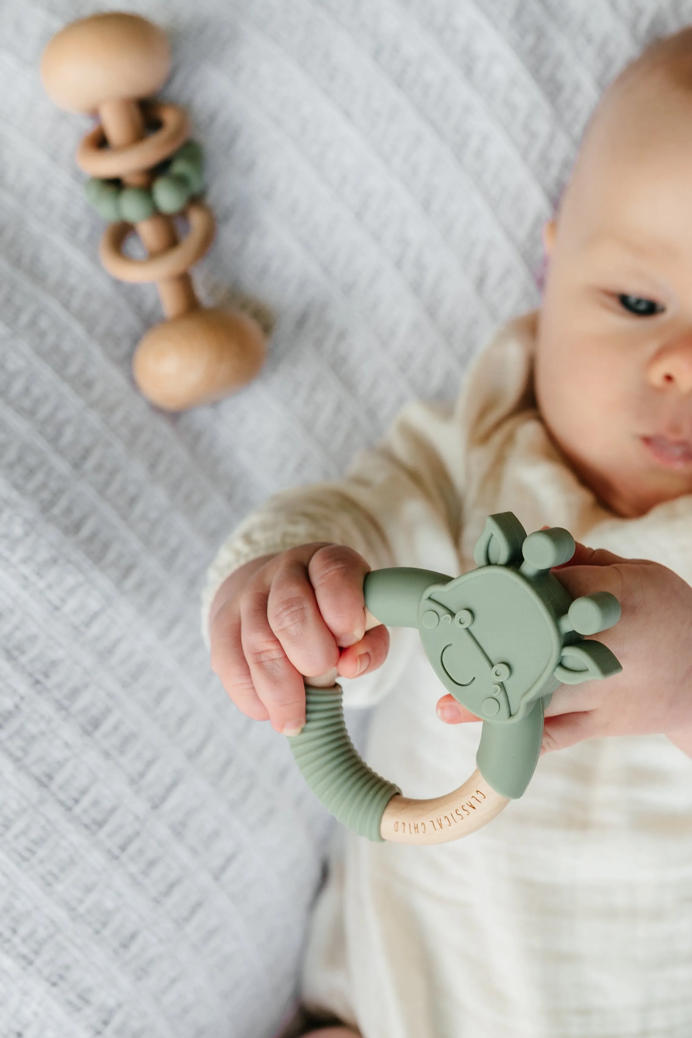 Beech & Silicone Rattle Sage