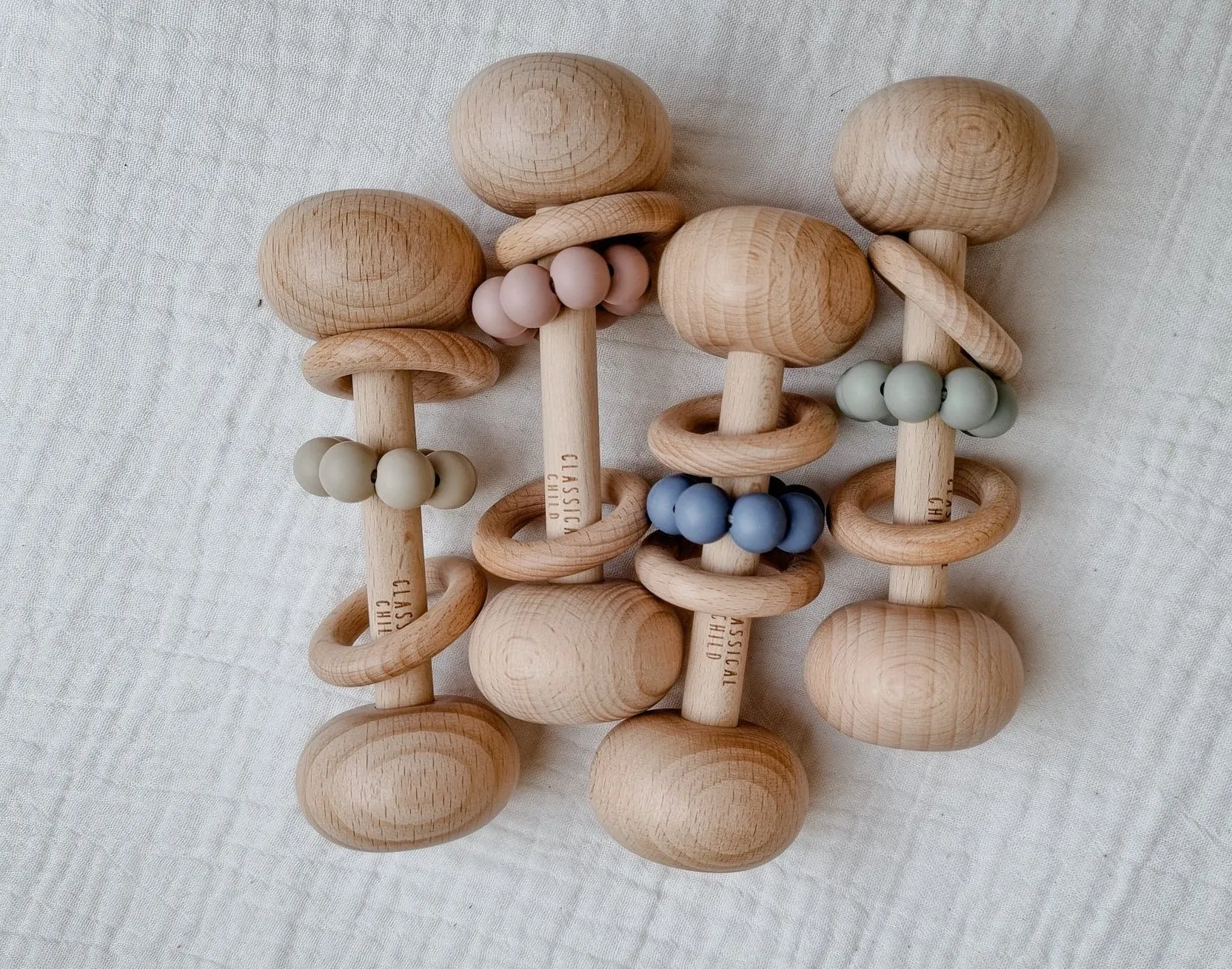 Beech & Silicone Rattle Sage