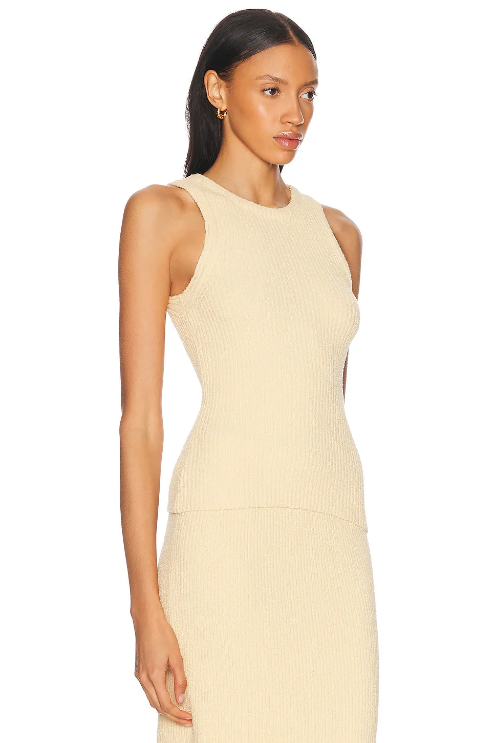 Boucle Knit Tank Top