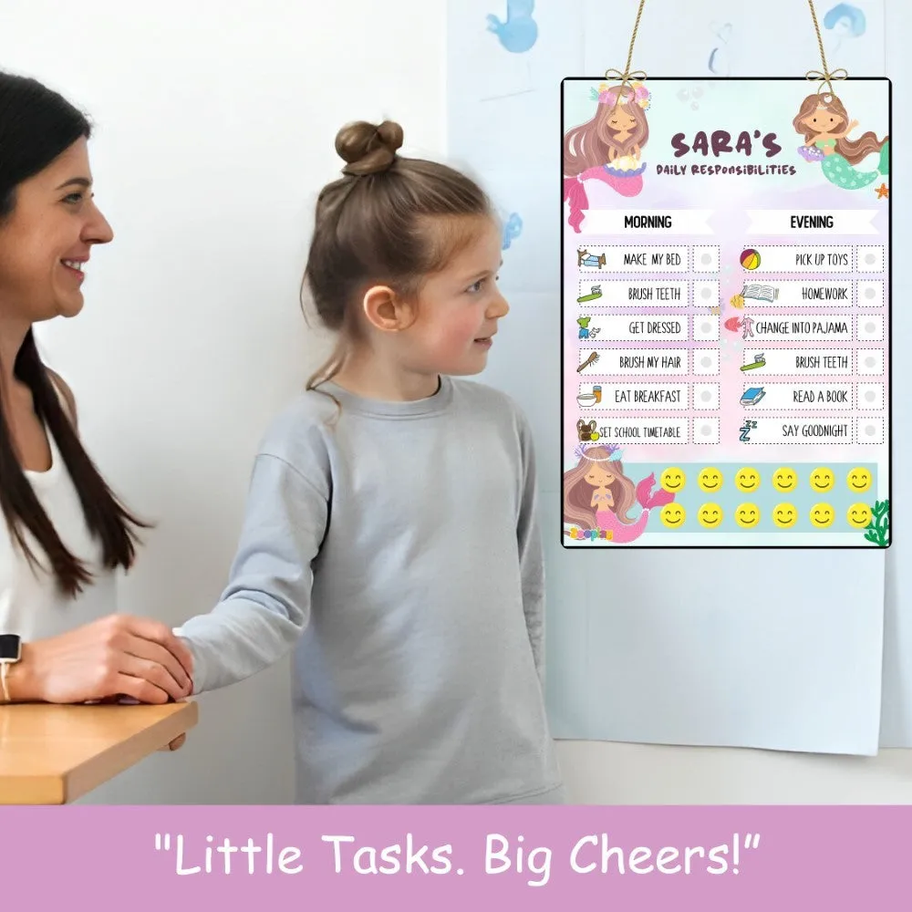 Daily Reward Chart Personalised    Mermaid Cove
