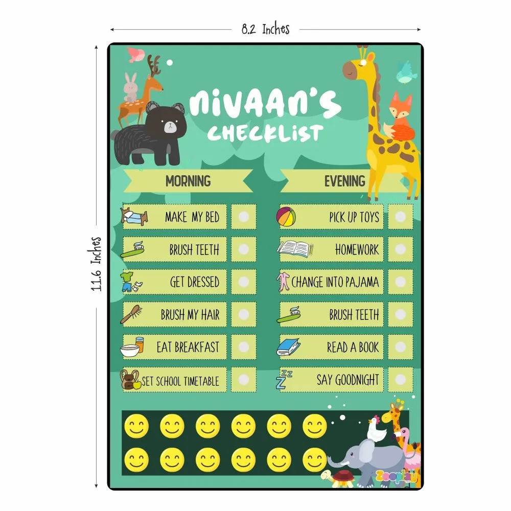Daily Reward Chart Personalised   Wild adventures
