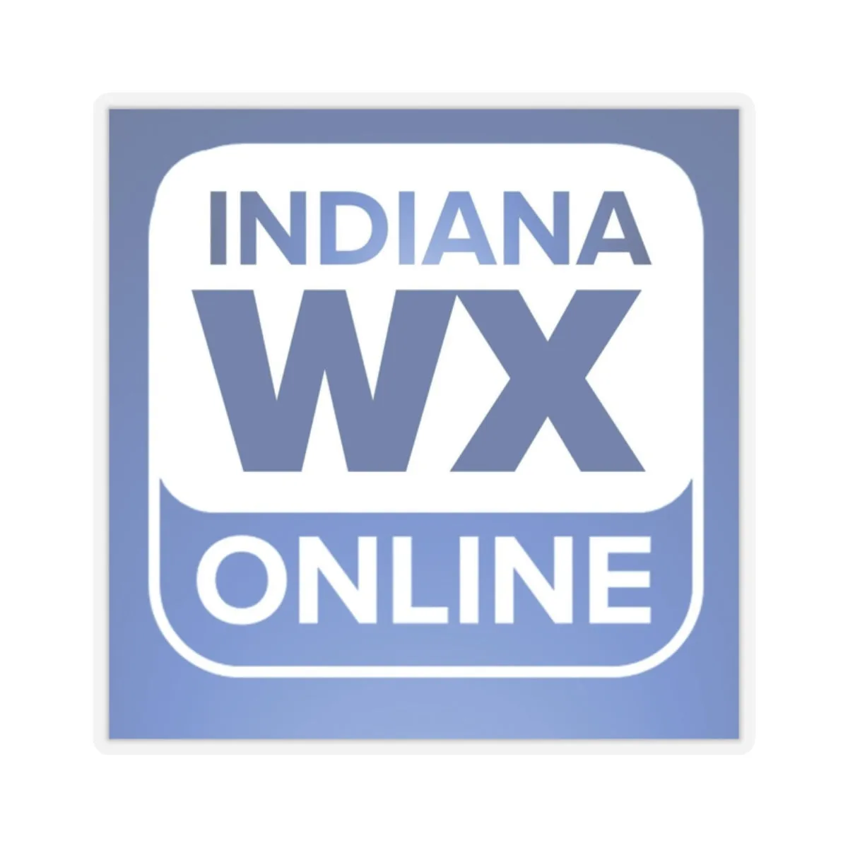 Indiana Weather Online Sticker