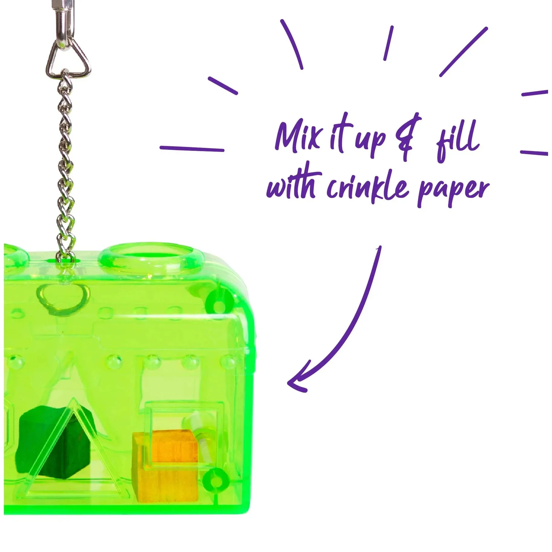 Kazoo Bird Toy Acrylic Puzzle Box Small