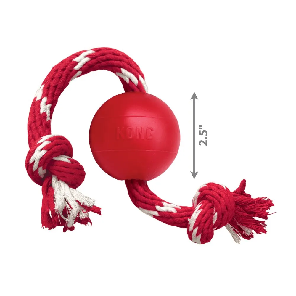 Kong Ball With Rope Toy for Dogs