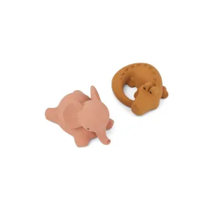 Liewood Vikky Bath Toys - 2 pack - Safari Dark Rose Mix