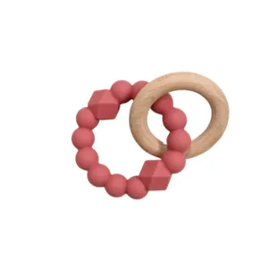 Moon Teether  - Dusty Pink