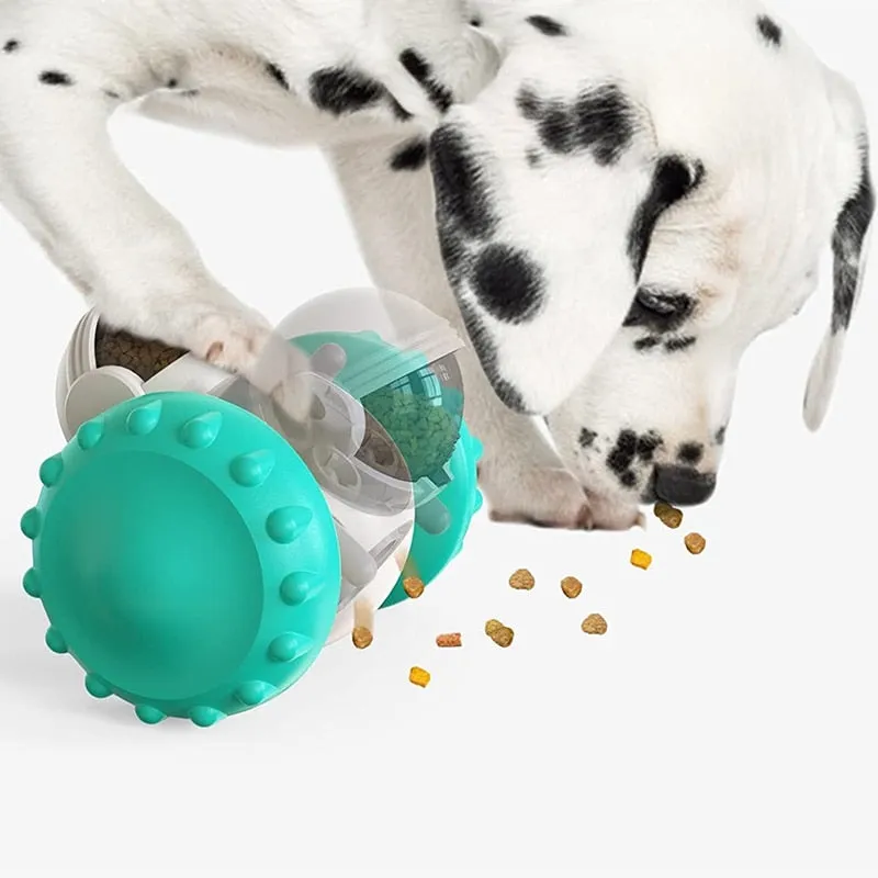 Robot Tumbler Treat Dispenser Interactive Toy