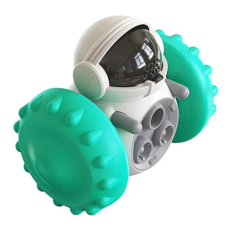Robot Tumbler Treat Dispenser Interactive Toy