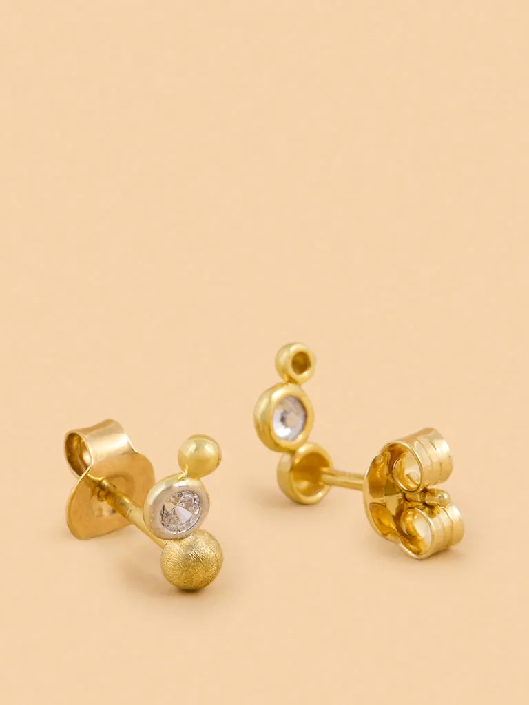 Westside X Pome Floating Balls Lab Diamond Earrings