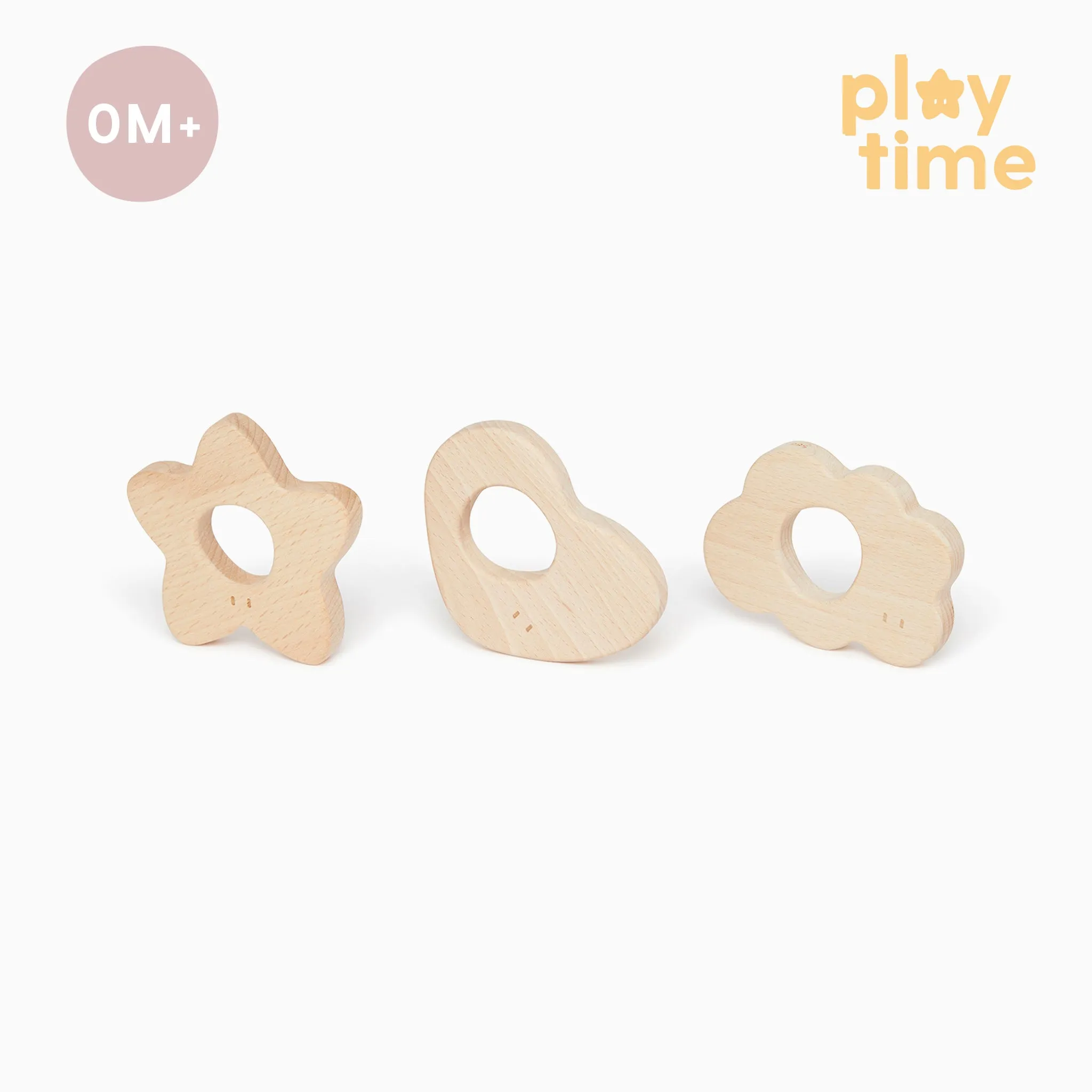 Wooden Teethers 3 Pack